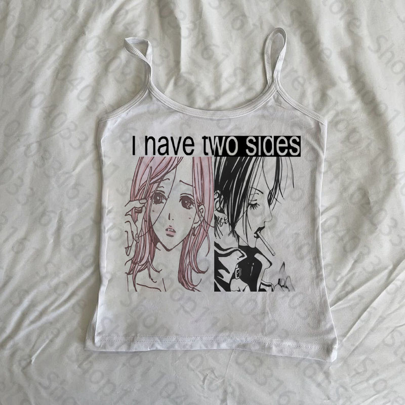 Baby Clothing Essentials - Letter Print Grunge Vintage Corset Tank
