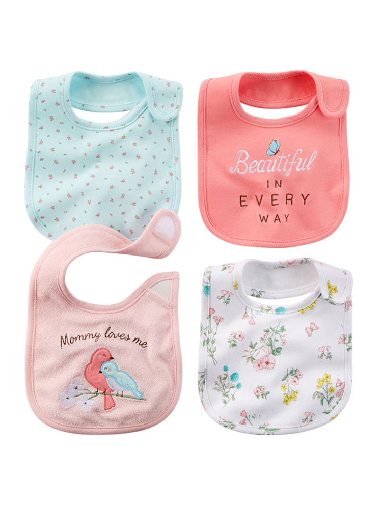 Baby Clothing Girls - 100% Cotton Baby Bibs Waterproof Bandana