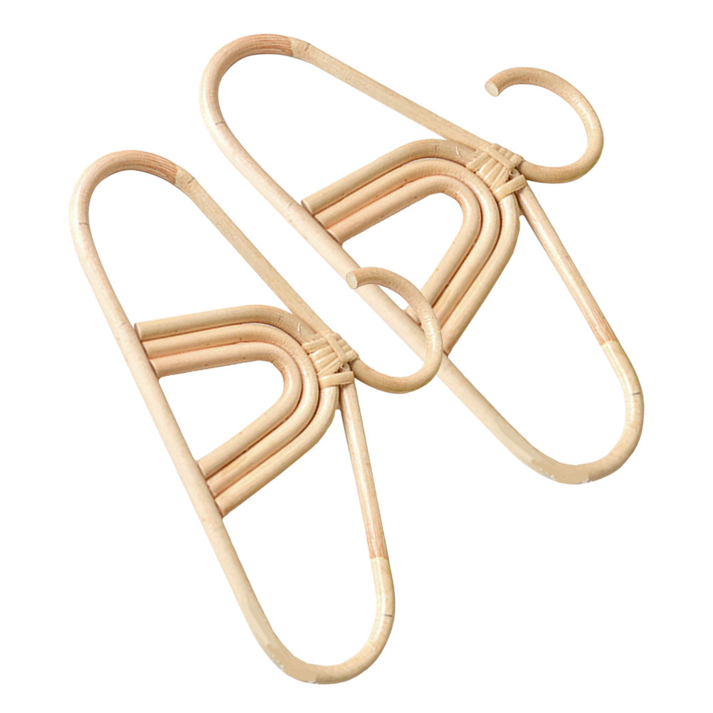 2Pcs Rattan Baby Hangers Smoot - Baby Clothing Hangers review and price
