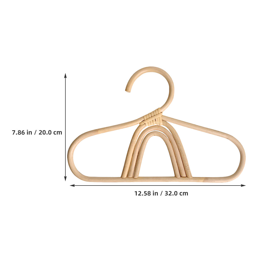 2Pcs Rattan Baby Hangers Smoot - Baby Clothing Hangers review and price