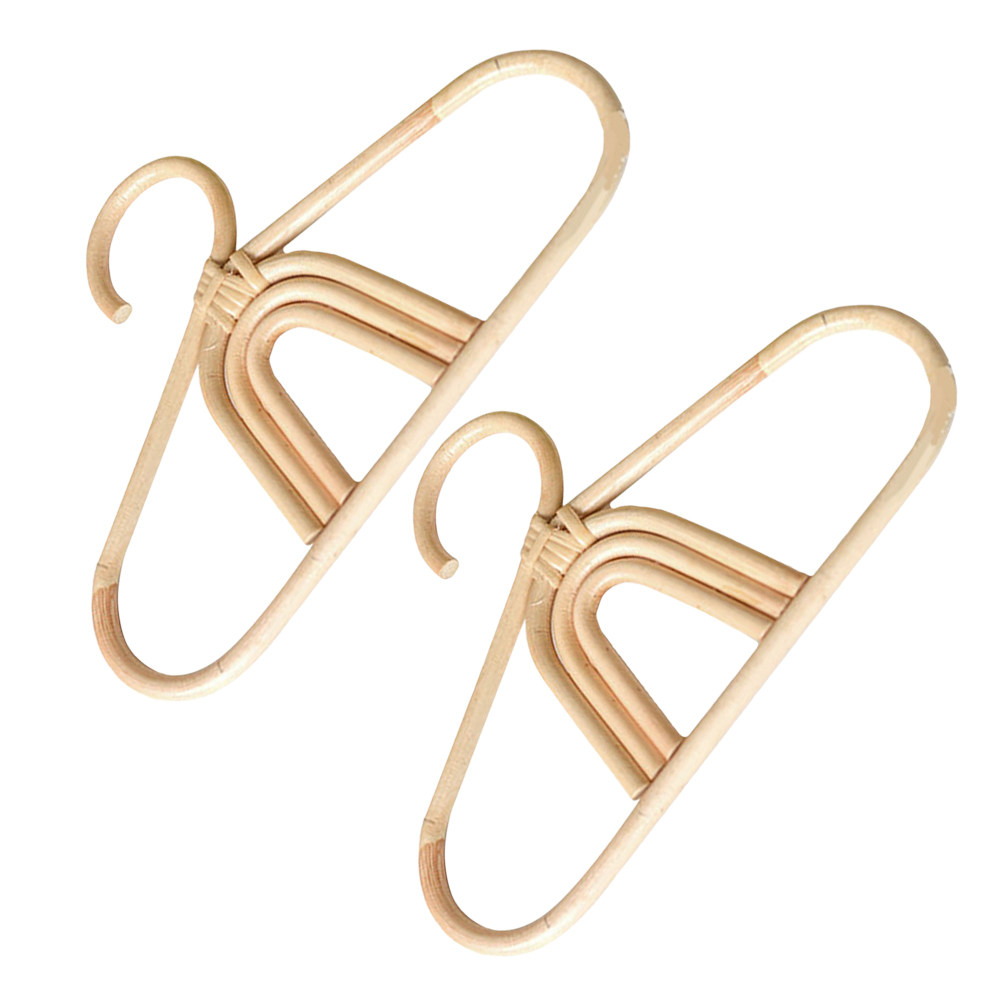 2Pcs Rattan Baby Hangers Smoot - Baby Clothing Hangers review and price