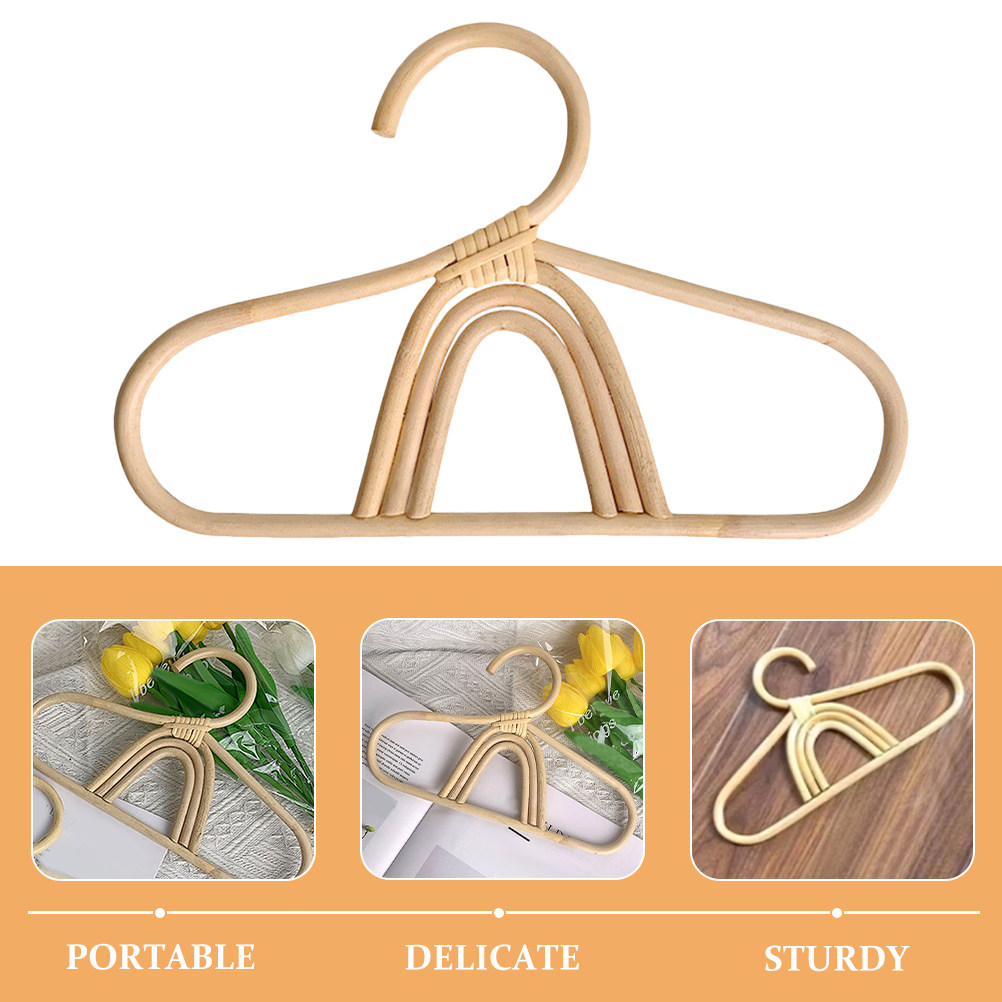 2Pcs Rattan Baby Hangers Smoot - Baby Clothing Hangers review and price